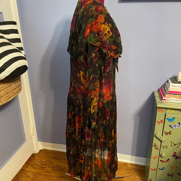 Beautiful vintage bohemian botanical dress - Picture 3 of 5